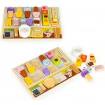 EcoToys Dřevěná tabule zmrzlinárna sada zmrzlinu pro děti – Zboží Dáma