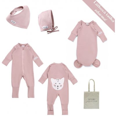 Dárková sada pro miminko Moniel Pastel růžová newborn – Sleviste.cz