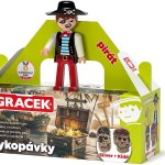EFKO Igráček Pirát figurka s vykopávkami lebek Silvera a Kidda – Zboží Dáma