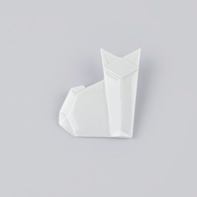 Stehlík Design porcelánová brož kočka bílá – Zboží Mobilmania