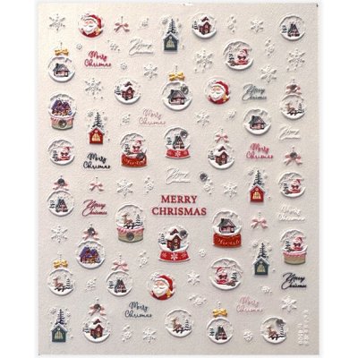 Expa-nails expanails zdobení č.026 vánoční baňky a vločky santa – Hledejceny.cz