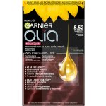 Garnier Olia Red Lacquers olejová permanentní barva na vlasy s vysokým leskem 5.52 Velvety Merlot 60 g – Zboží Dáma