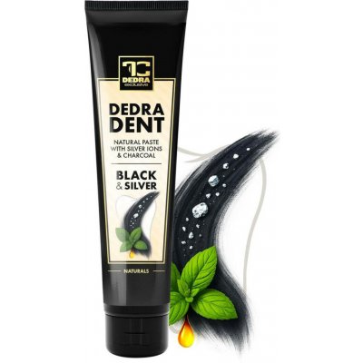 Dedra dent Přírodní s ionty stříbra & bambusovým uhlím antibakteriální ochrana svěží dech & šetrné bělení 100 g – Zboží Mobilmania