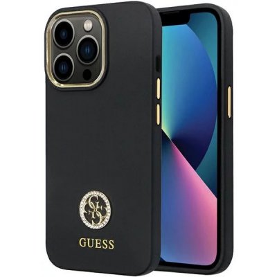 Pouzdro Guess iPhone 13 Pro Max Silicone Logo Strass 4G černé – Hledejceny.cz