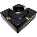 popelník Doutníkový keramický Angelo černozlatý – Sleviste.cz