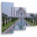 Obraz - Taj Mahal za východu slunce (s hodinami), třídílný 90x70 cm s hodinami – Hledejceny.cz