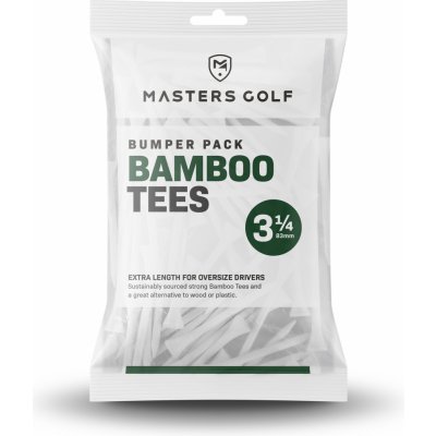 Masters Golf Bamboo Tees 3 1/4 Bumper Bag 85ks bílá – Hledejceny.cz