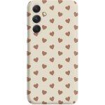 Matný kryt do Samsung Galaxy A55 5G Srdíčka Mocha Mousse beż – Hledejceny.cz