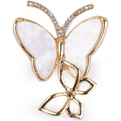 Prima-obchod Brož s broušenými kamínky motýli 2 zlatá – Sleviste.cz