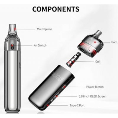 Smoktech Tech247 Pod 1800 mAh Gun Metal 1 ks – Zboží Mobilmania