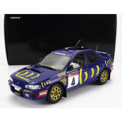Kyosho Subaru Impreza 555 Repsol N 4 Winner Rally Rac Lombard 1994 C.mcrae D.ringer Modrá Žlutá 1:18