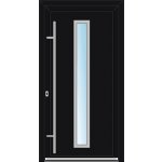 OknaDvereNaMiru.cz Vchodové dveře INOX 1428 antracit 110 x 205 cm – Zboží Mobilmania