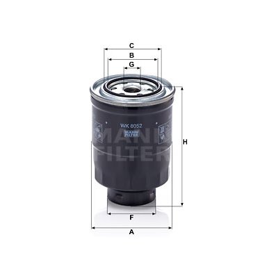 MANN-FILTER Palivový filtr WK 8052 z – Zboží Mobilmania