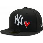 New Era MLB Team Heart 59FIFTY NY Yankees Black / Scarlet – Zboží Dáma