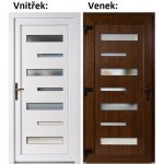 Soft Vchodové dveře 6100 Zlatý dub / Bílá 98x198 cm, levé, otevírání VEN – Hledejceny.cz