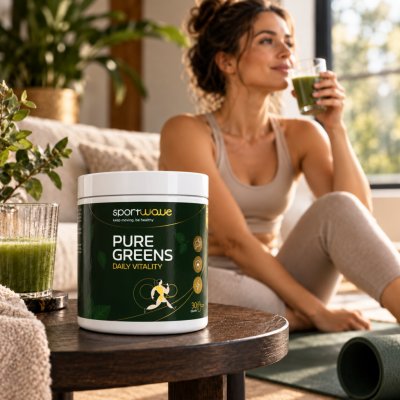 SportWave Pure Greens Daily Vitality citron/ limetka 300 g – Hledejceny.cz