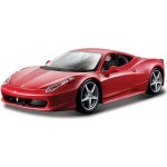 Bburago Ferrari Auto Race & Play 458 Italia červená 1:24 – Sleviste.cz