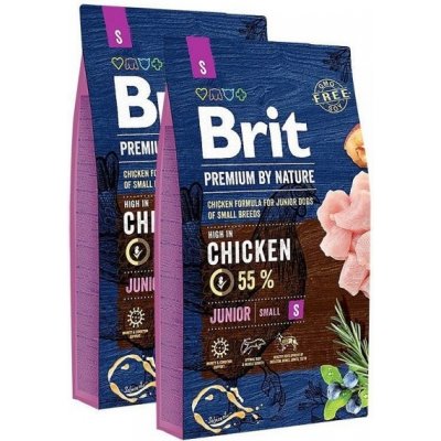 Brit Premium by Nature Junior S 2 x 8 kg – Hledejceny.cz