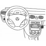 Konzole pro držák mobilního telefonu do Mercedes A-class