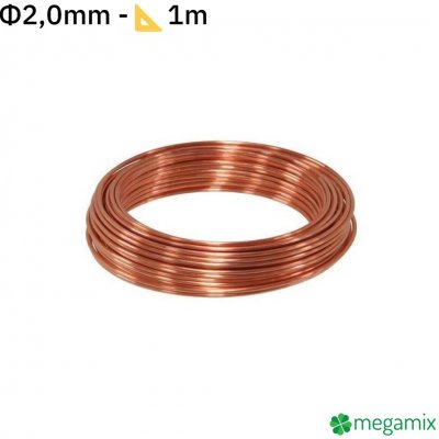Měděný drát Φ2mm 1m – Hledejceny.cz