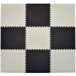 Divio Pěnový koberec Maxi 9 ks 180x180x1 cm černo-bílý – Hledejceny.cz