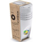 Prosperplast Sortibox 4 x 35 l popelavý – Zboží Mobilmania