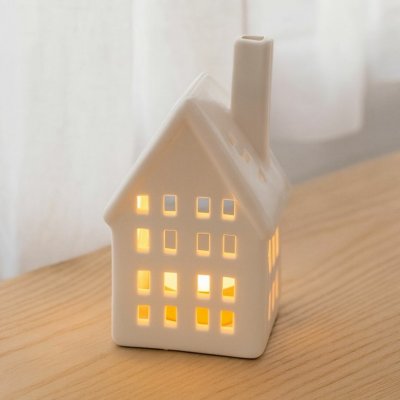 HOMLA Keramický LED domek Dami 15 cm S – Sleviste.cz