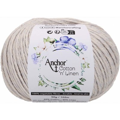 Anchor Cotton ‚n‘ Linen 6 Světle šedá