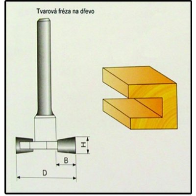 Fréza tvarová do dřeva F17 - 10x9,4mm – Zbozi.Blesk.cz