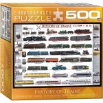 EuroGraphics History of Trains 500 dílků – Zboží Mobilmania