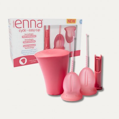 Enna Menstruační kalíšek Cycle Easy 2 ks s aplikátorem – Zboží Dáma