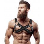Fetish Submissive Attitude Eco Leather Brigade Man Chest Harness Black – Zboží Dáma