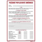 Požární poplachová směrnice 210x297mm - plastová tabulka – HobbyKompas.cz