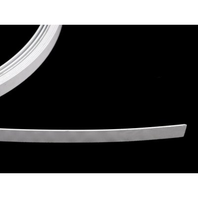 Kostice kovová plochá v metráži šíře 6; 8; 12 mm bílá 4.5m – Hledejceny.cz