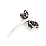 Český granát - brož stříbrná Vážka GT-6570653 – Zboží Dáma