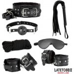 LateToBed BDSM Line 7 Bondage Pieces Set Black – Hledejceny.cz