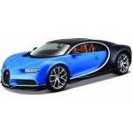 Bburago Plus Bugatti Chiron modrá 1:18 – Zboží Mobilmania