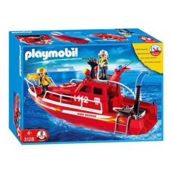 Playmobil 3128 Hasičská loď s vodním dělem