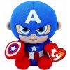 Plyšák TY Beanie Babies hrdinové Marvelu Kapitán Amerika 41189 15 cm