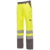 Pracovní oděv Payper Pracovní kalhoty CHARTER fluorescenční žlutá / steel šedá