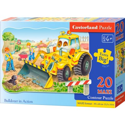 Castorland Buldozer 20 dílků – Hledejceny.cz