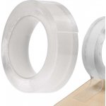KIK KX 5206 Oboustranná NANO lepicí páska transparentní 30 mm x 3 m – Zboží Živě