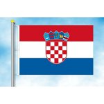 LIBEA, s.r.o. Vlajka Chorvatska Rozměr: 60×90 cm, Uchycení: Karabiny na stožár – Hledejceny.cz