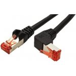 Goobay 21.92.2390 S/FTP, patch, kat.6, lomený konektor, 0,25m, černý – Zboží Živě