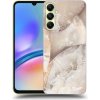 Pouzdro a kryt na mobilní telefon Samsung Picasee silikonové Samsung Galaxy A05s Cream marble černé