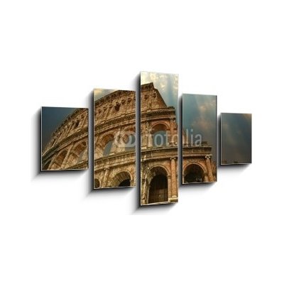 Obraz 5D pětidílný - 125 x 70 cm - Great Colosseum in Rome Velké koloseum v Římě – Zboží Mobilmania