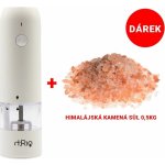 dRio AKU mlýnek na sůl a pepř černý + 0,5 kg soli – Zboží Mobilmania