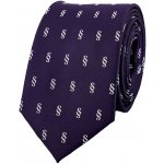 Bubibubi kravata s paragrafy tmavě fialový – Zboží Dáma