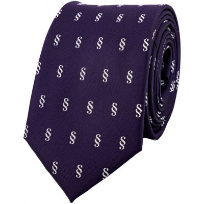 Bubibubi kravata s paragrafy tmavě fialový – Zboží Dáma