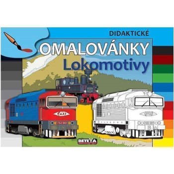 Lokomotivy didaktické omalovánky